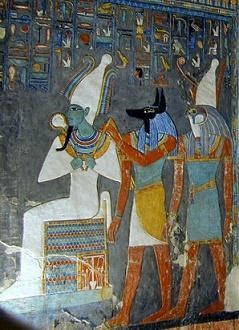 Pinturas de divindades egípcias antigas