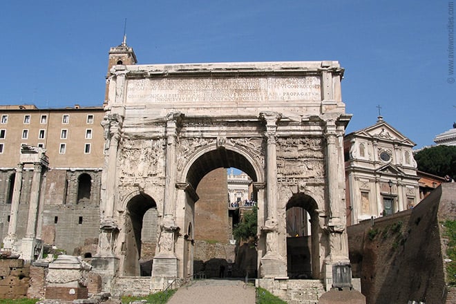 Arco de Septímio Severo, Roma