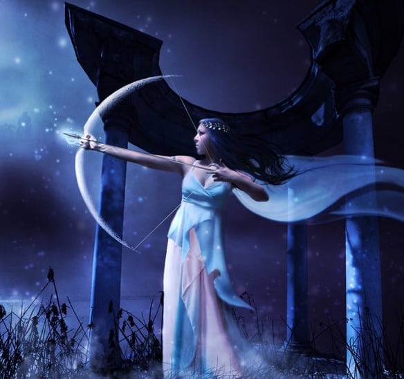 Diana, deusa da caça e da lua