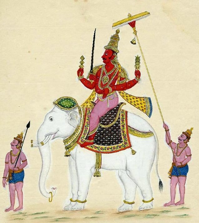 Indra Dev, o deus hindu da chuva