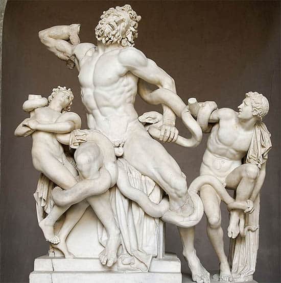 Laocoonte e sua estátua de filhos