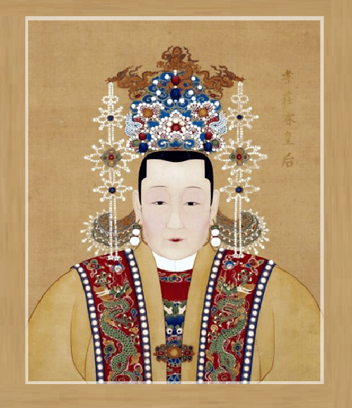 Coroa de fênix, vestido chinês