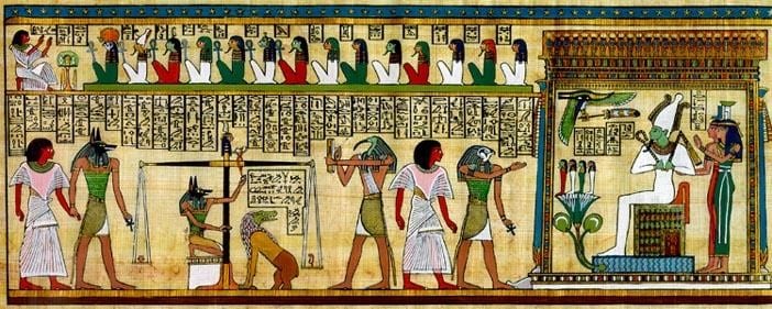 A pintura egípcia funerária