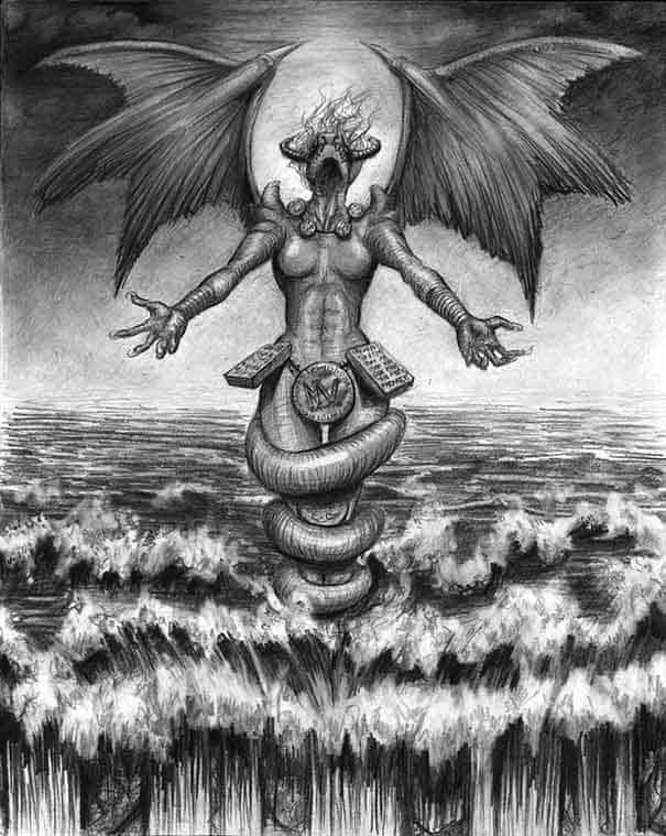 Tiamat, a deusa do mar salgado e mãe de várias divindades