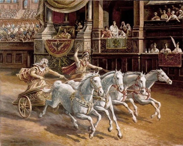 Corridas de carruagem, Grécia antiga jogos