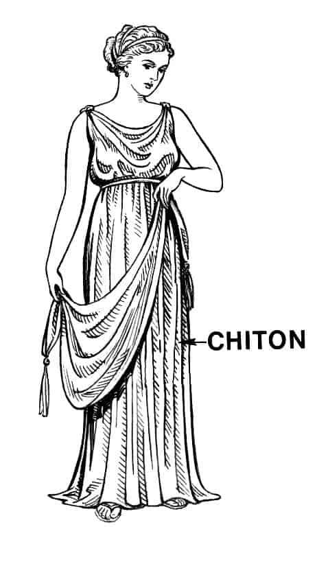 Chiton na Grécia antiga