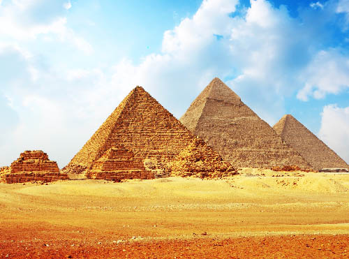 A, grande pirâmide, em, giza, egito