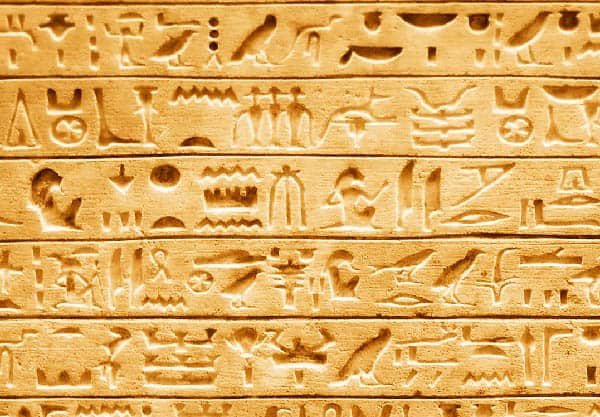 Hieróglifos, antigo Egito