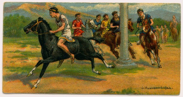 Corridas de cavalos, Grécia antiga jogos