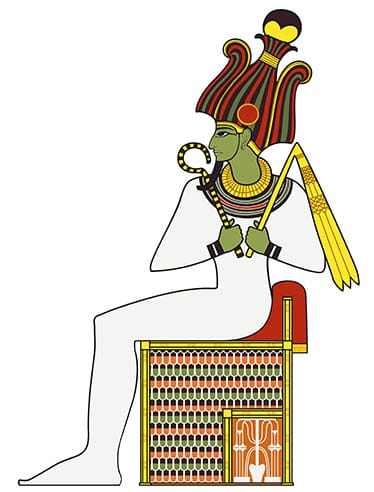 Deus egípcio de Osiris