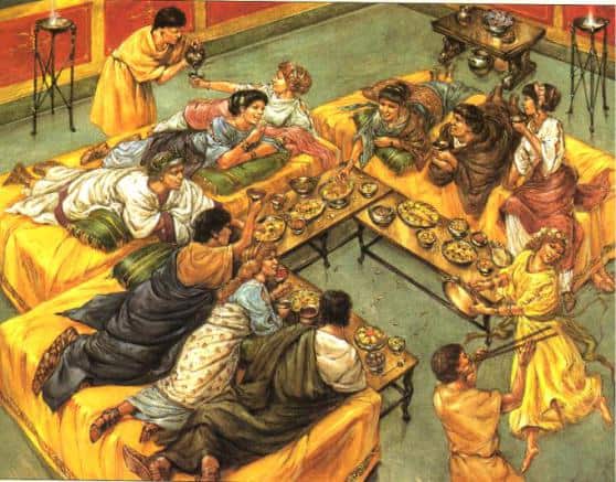 Rico jante na Roma antiga