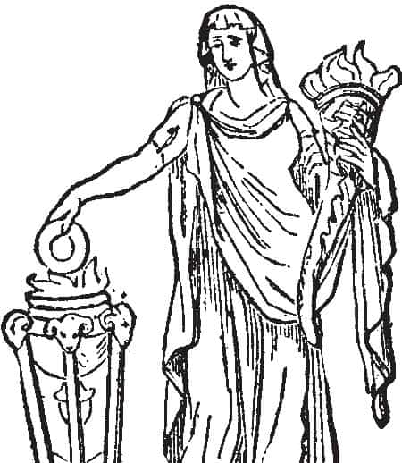 Vesta, a deusa romana da família, lar e lar