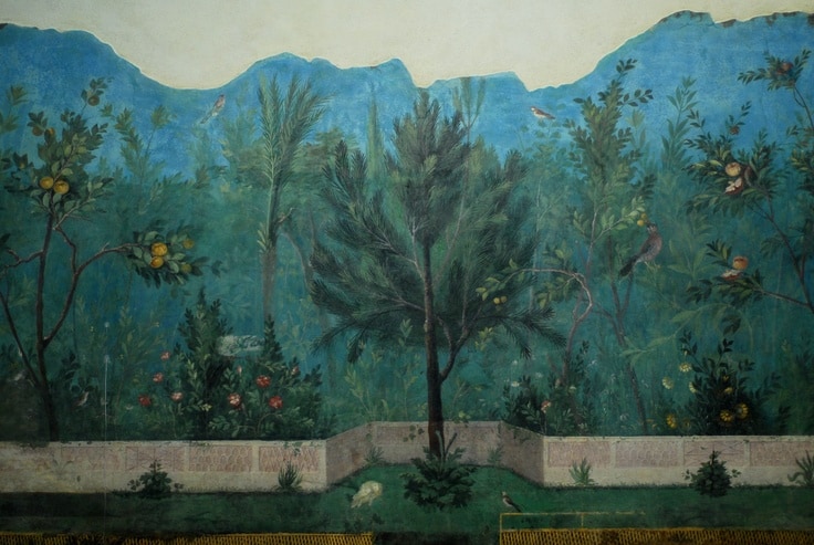 Parede de afresco da casa de Livia