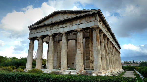 Templo de Hefesto, ágora