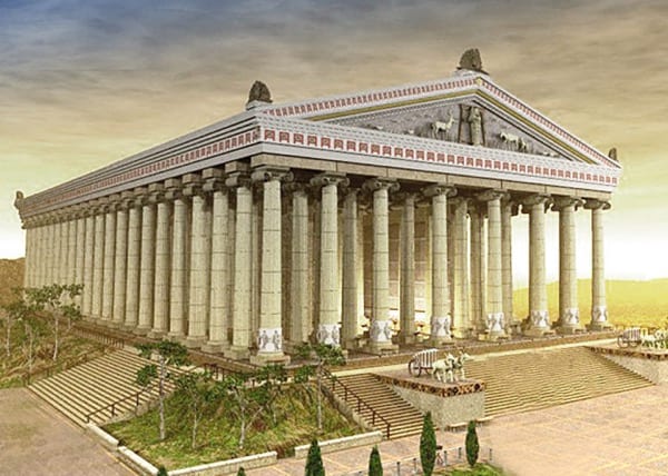 O, templo, de, artemis, em, ephesus, grécia