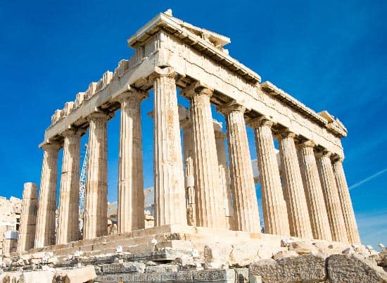 Parthenon, Acropolis: arquitetura grega antiga