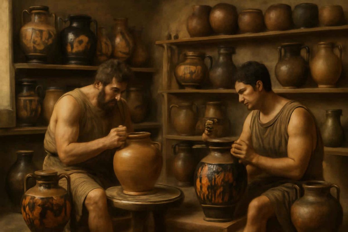 Cerâmica Ática: Técnicas, Estilos e Comércio na Grécia Antiga
