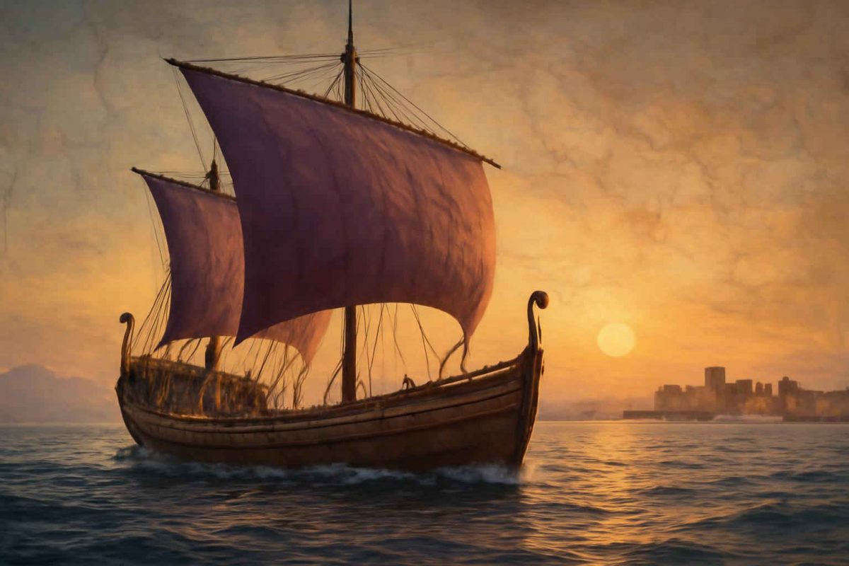 Rotas Comerciais Fenícias: Rede Marítima e Inovações Navais no Mediterrâneo