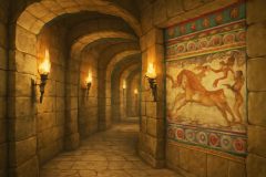 Labirintos Minoicos em Creta: Arquitetura, Funções Religiosas e Legado Cultural