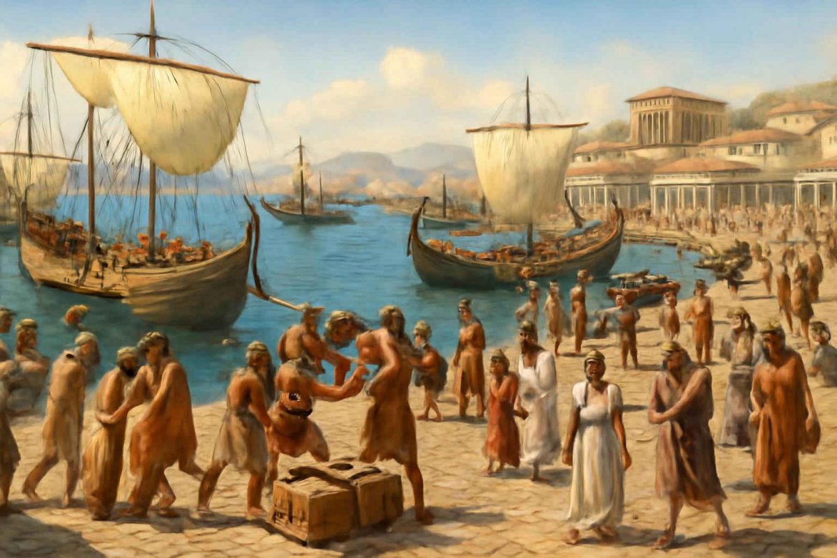 Logística e Comércio no Porto de Pireu na Grécia Antiga