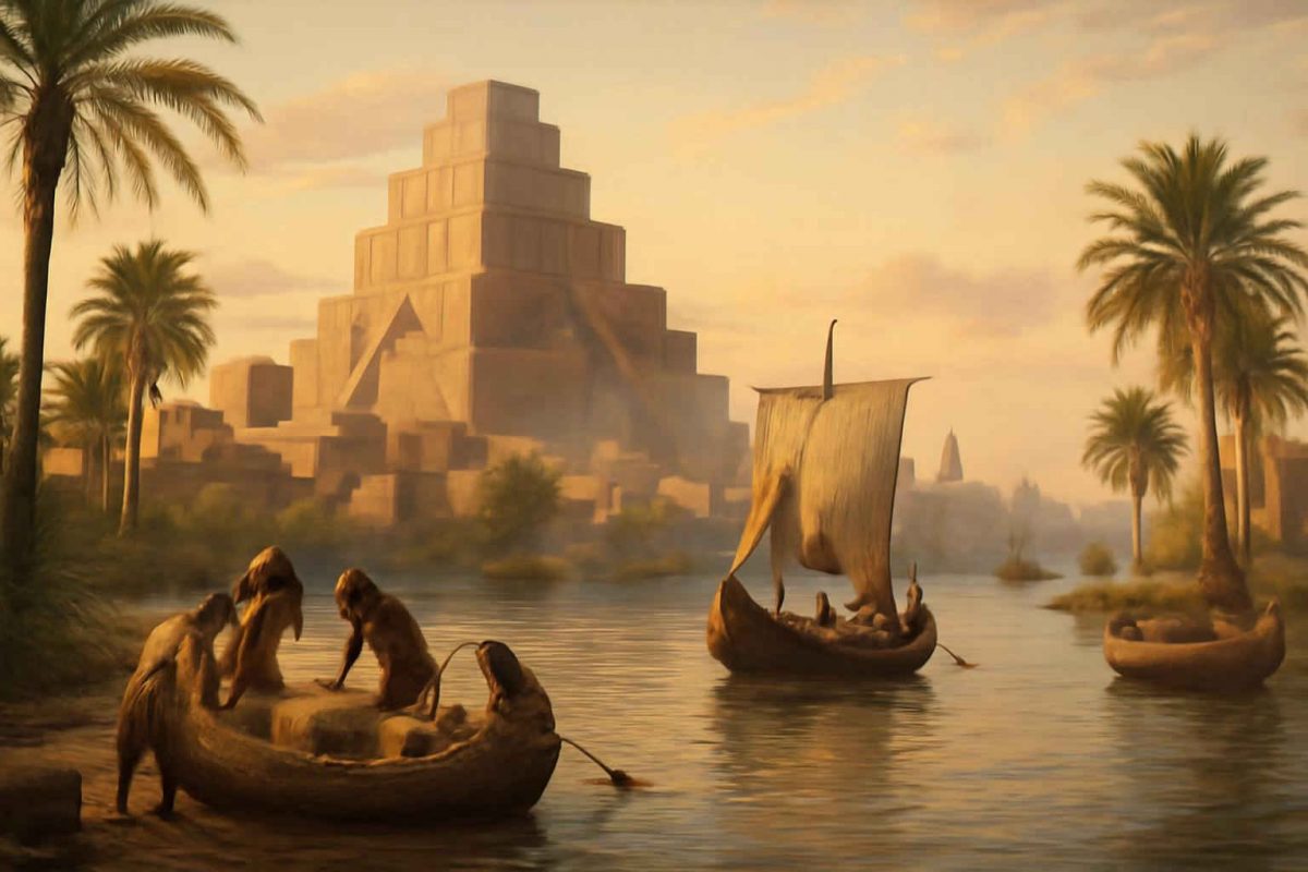 Transporte fluvial na Mesopotâmia Antiga: barcos, canais e logística