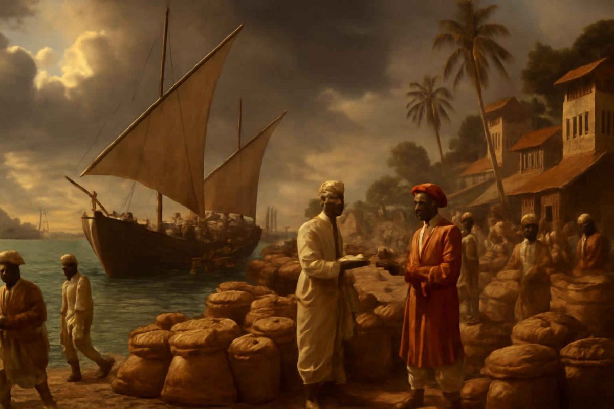 Logística e Portos da Rota das Especiarias na Índia Antiga
