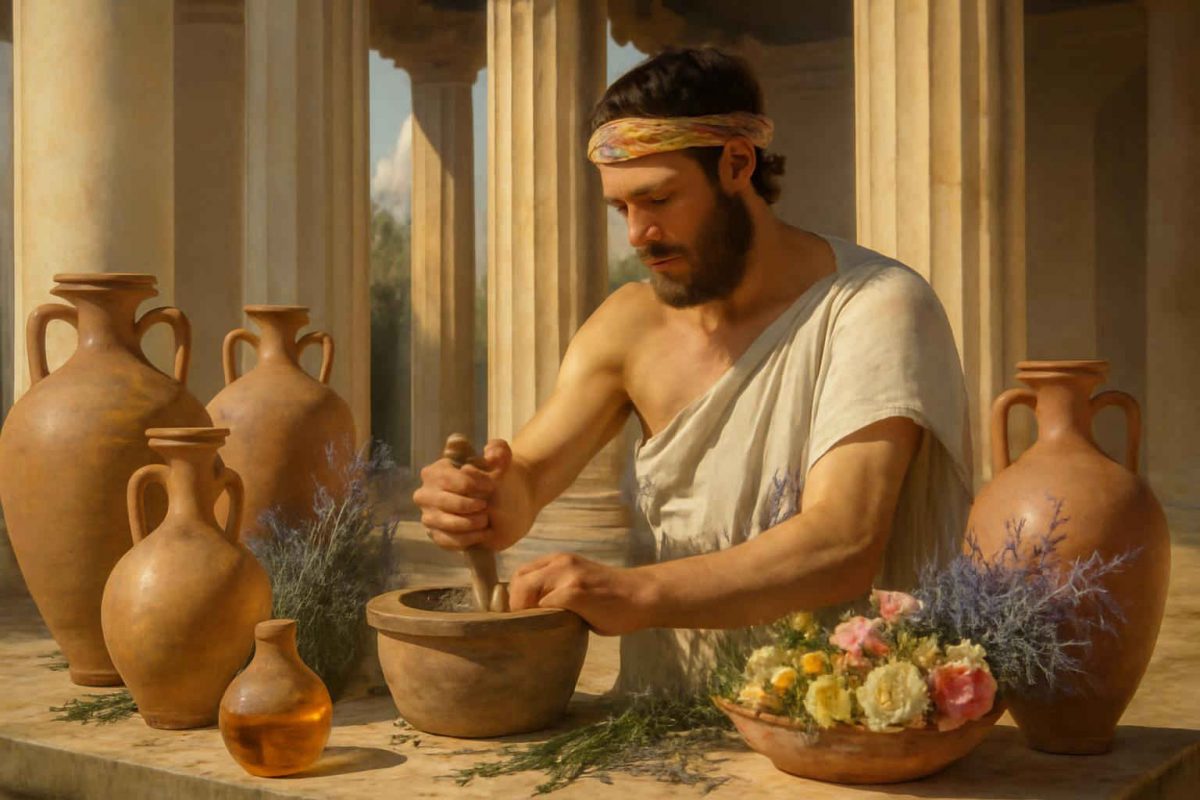 Perfumaria na Grécia Antiga: ingredientes, produção e usos cerimoniais