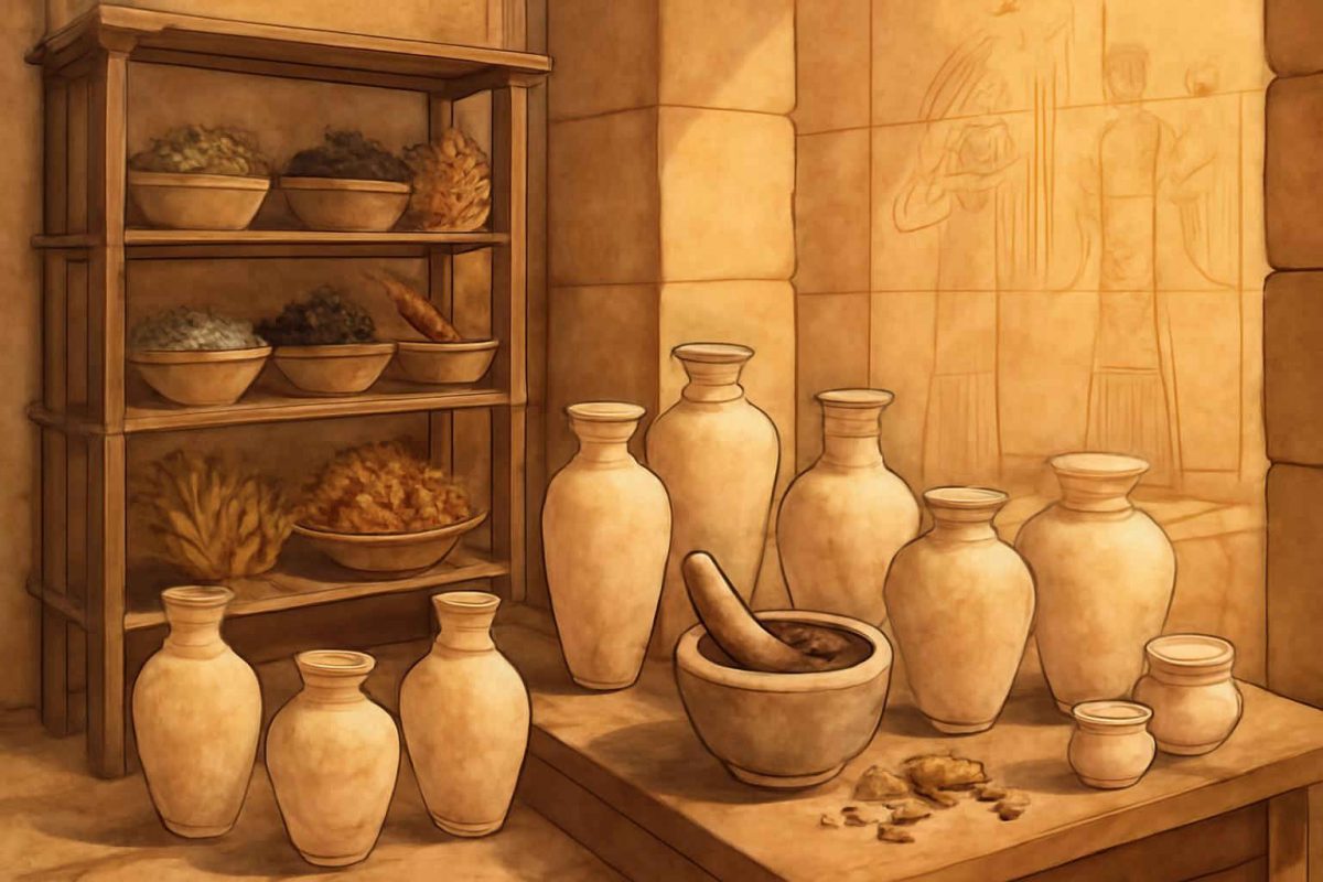 Técnicas de Produção de Perfumes no Egito Antigo: Ingredientes, Métodos e Uso Cerimonial