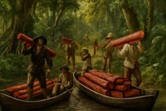 Extração de Pau-Brasil no Brasil Colonial: Técnicas, Comércio e Legado