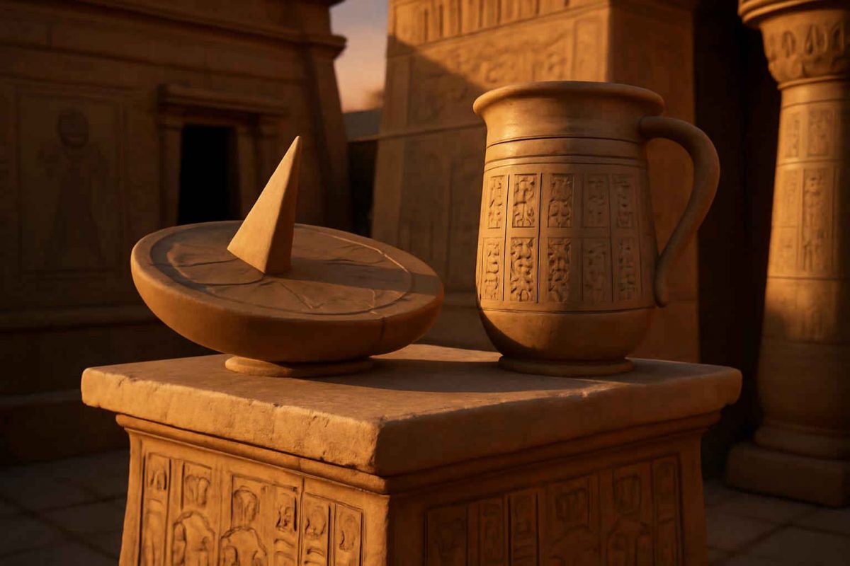 Relógios de Sol e Clepsidras no Egito Antigo: Medição do Tempo e Legado