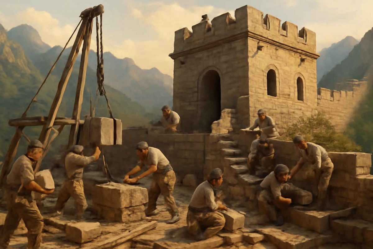 Técnicas de Construção das Torres de Vigia na Grande Muralha da China Antiga