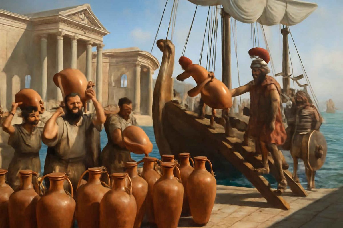 Conservação e transporte de vinho na Roma Antiga: técnicas, comércio e legado