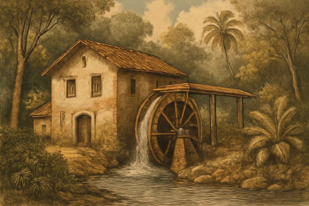 Moinhos de Água no Brasil Colonial: funcionamento, tipos e legado