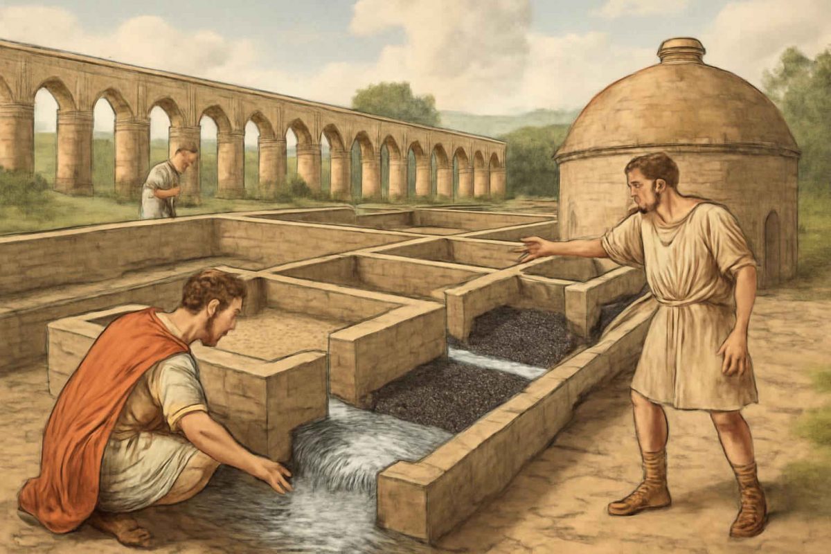 Tratamento de água no Império Romano: sistemas de filtração e legado