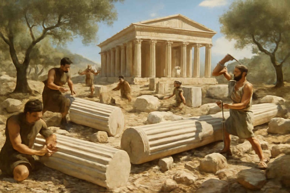 Técnicas de Construção dos Templos Gregos: Materiais, Métodos e Legado