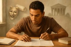 Como diferenciar mito grego, tragédia grega e filosofia em provas: método para interpretar tema, função e argumento