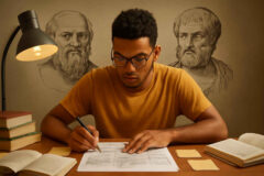 Como diferenciar Sócrates, Platão e Aristóteles em provas: critérios para não confundir método, ideias e legado