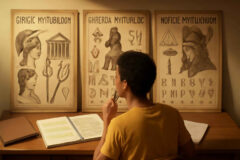 Como diferenciar mitologia nórdica, grega e egípcia em provas e conteúdos comparativos sem confundir função, deuses e visão de mundo