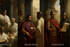 Como diferenciar República Romana, Principado e Dominato em provas e redações sem confundir poder, instituições e autoridade imperial