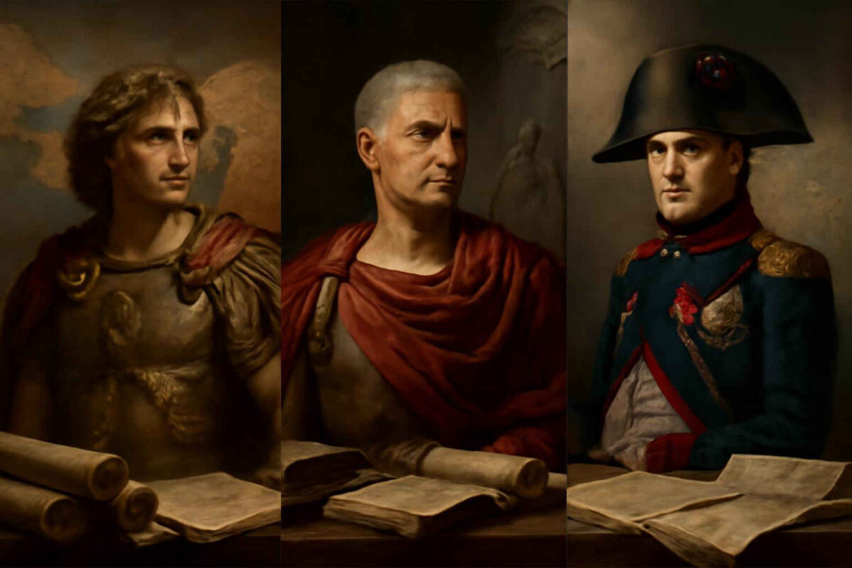 Como diferenciar Alexandre Magno, Júlio César e Napoleão sem anacronismo: critérios para provas, redações e comparações históricas