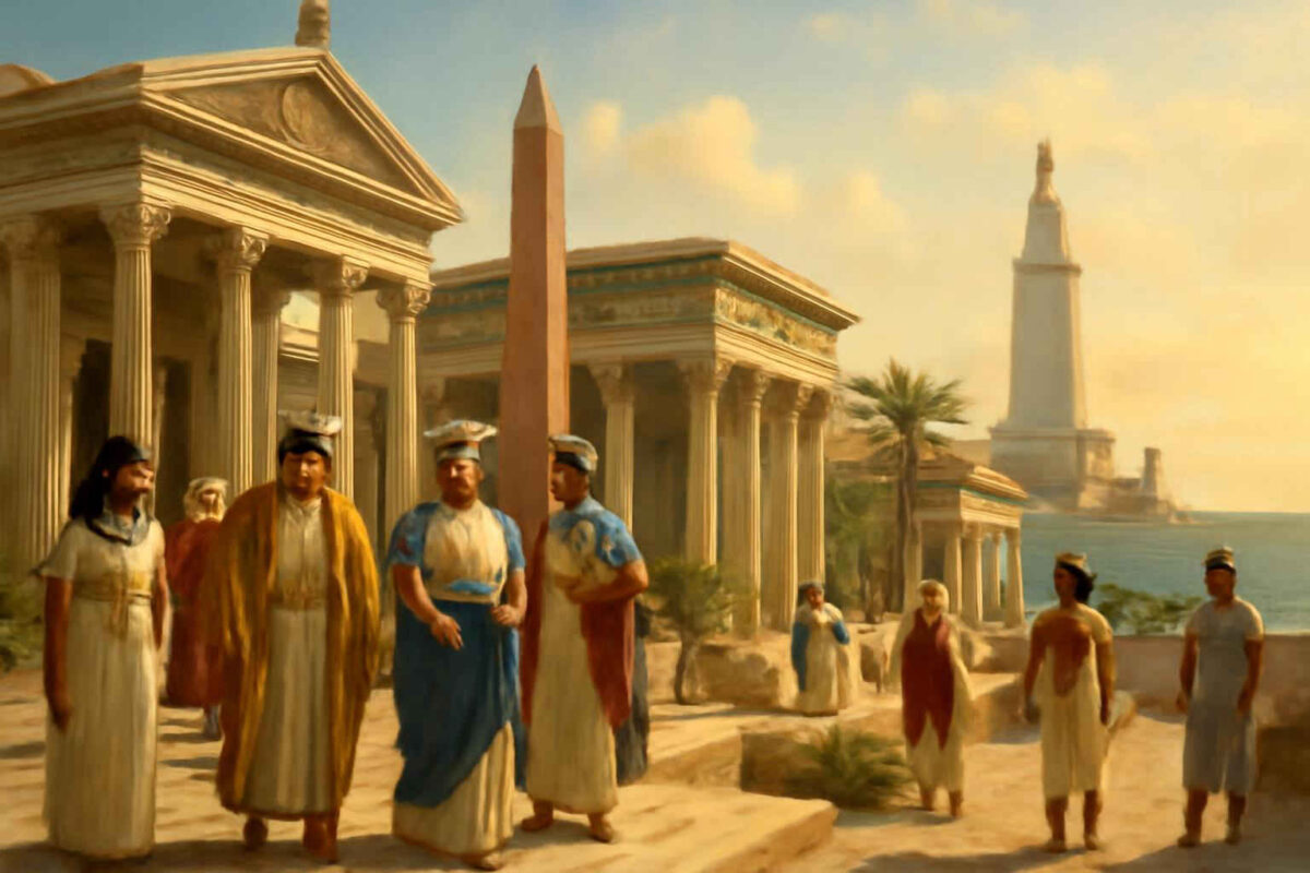 O que foi a dinastia ptolemaica e como os gregos governaram o Egito após Alexandre