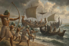 O que foi a Guerra do Egito Antigo contra os povos do mar e por que ela marcou o fim de uma era