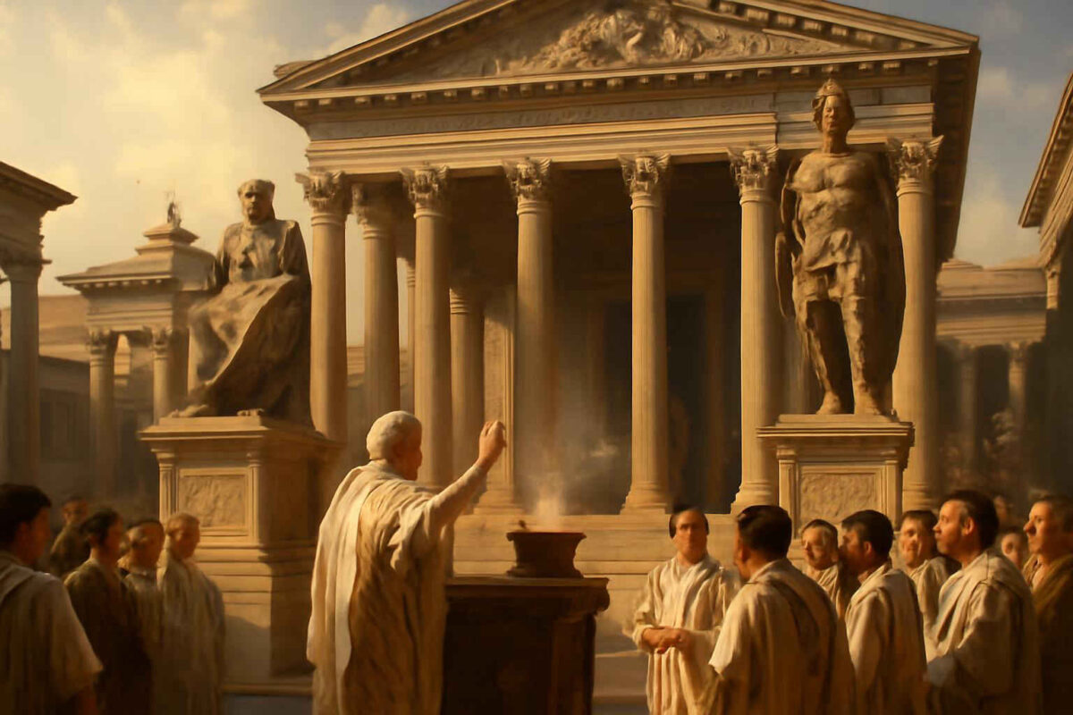 O que foi a mitologia romana e como ela uniu religião, política e identidade em Roma Antiga